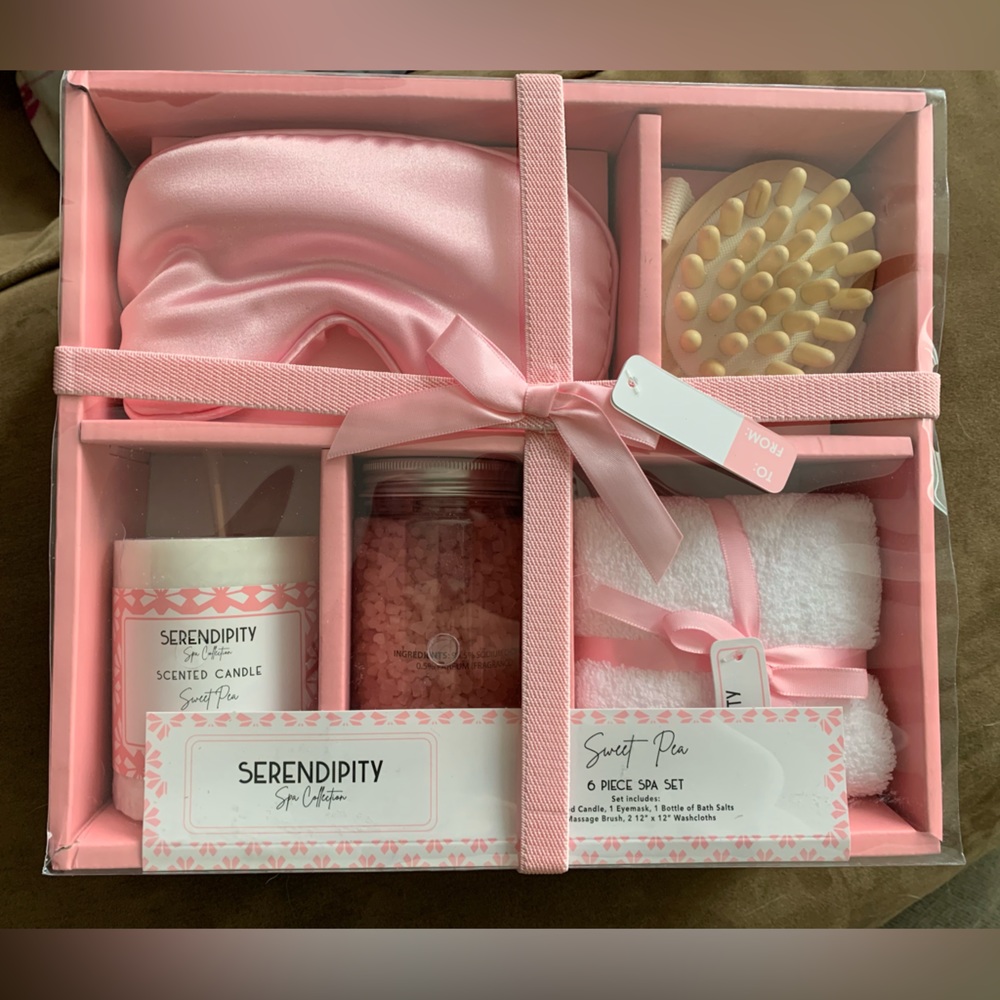 NEW NIB Serendipity Spa Collection 6 pcs Set